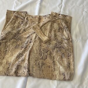 NWOT Stylish Snake Print Pants